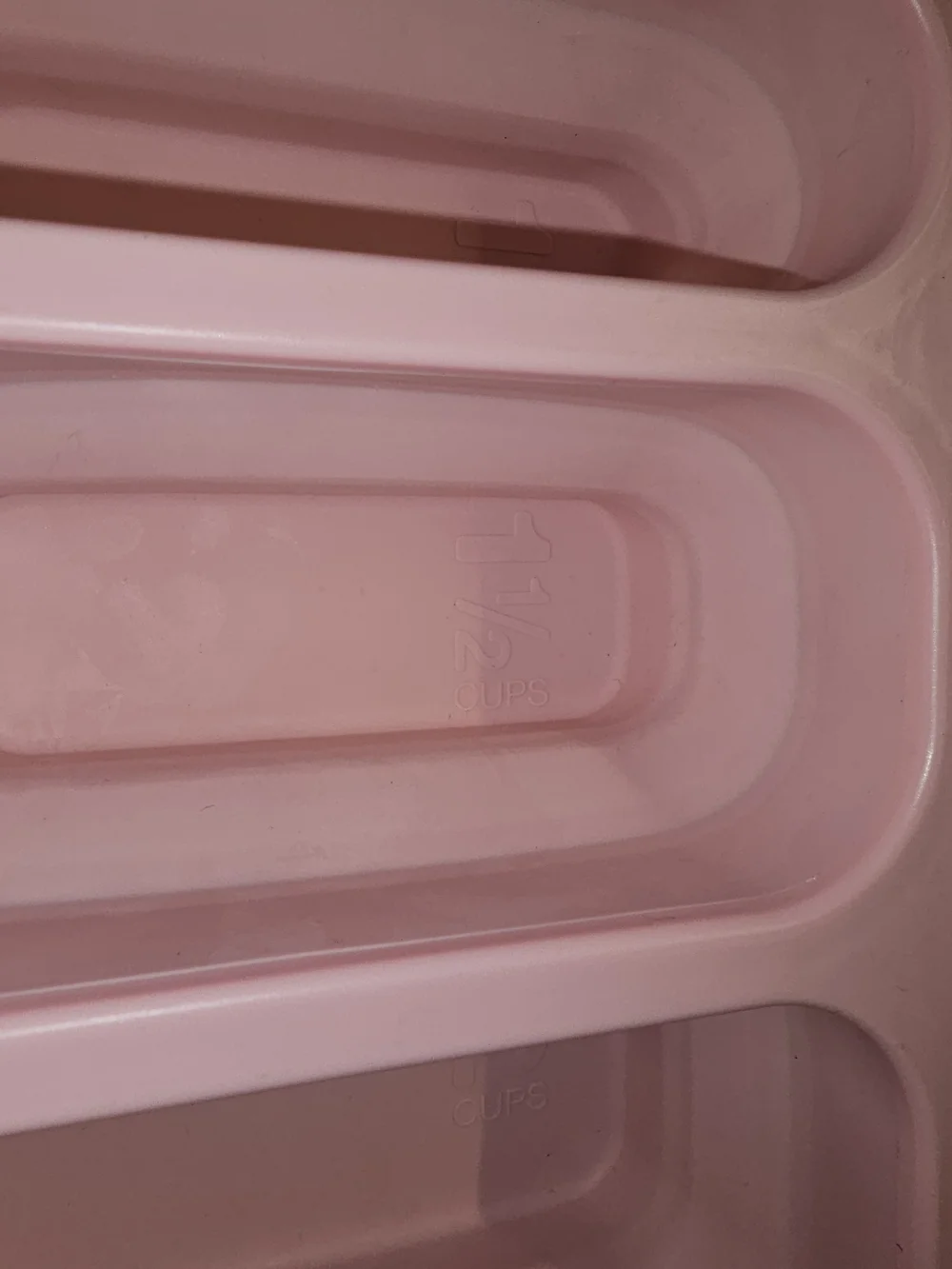 Crofton Pink 3-Compartment Collapsible Food Storage Container 2.5/1.5/1 Cup
